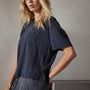 Jersey Relaxed Fit Pocket Tee in Blue Oil | James Perse Los Angeles 