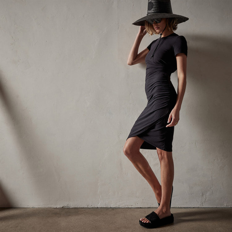 Horizon Skirt in Black | James Perse Los Angeles