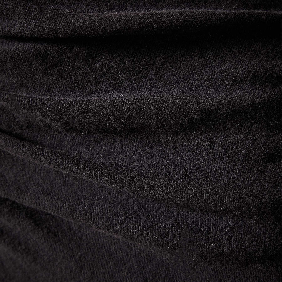 deep v front ruched dress black wrbj6724 | James Perse Los Angeles 