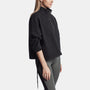 Half Zip Pull On Sweat Top in Black | James Perse Los Angeles