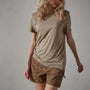 Recycled Lotus Jersey Knit Tee - Fawn | James Perse Los Angeles