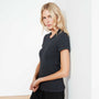 Technical Jersey Ribbed Slim Fit Tee In Blue Black | James Perse Los Angeles