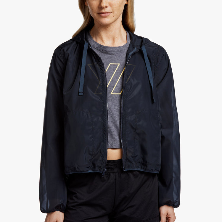 Y/OSEMITE Sheer Glass Nylon Jacket In Navy | James Perse Los Angeles