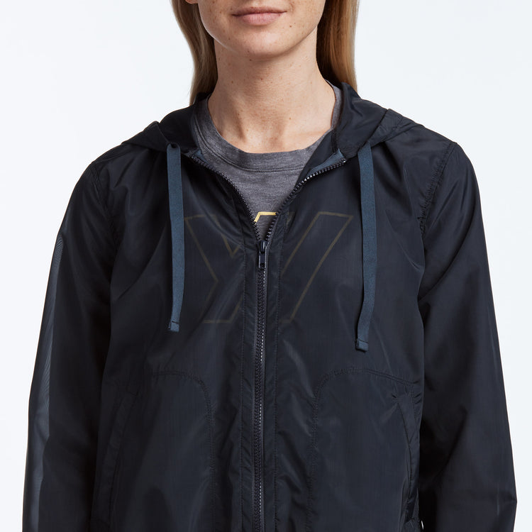Y/OSEMITE Sheer Glass Nylon Jacket In Navy | James Perse Los Angeles