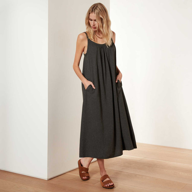 Camisole Dress - Anthracite | James Perse Los Angeles