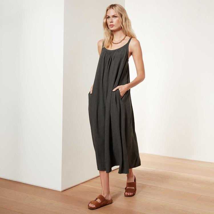 Camisole Dress - Anthracite | James Perse Los Angeles