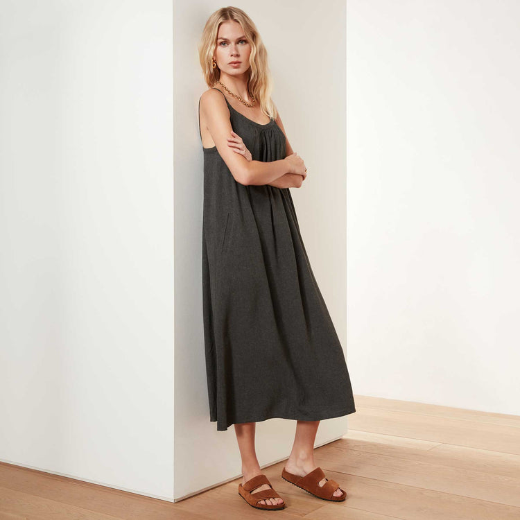Camisole Dress - Anthracite | James Perse Los Angeles