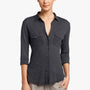 Sheer Slub Side Panel Shirt - Mine | James Perse Los Angeles