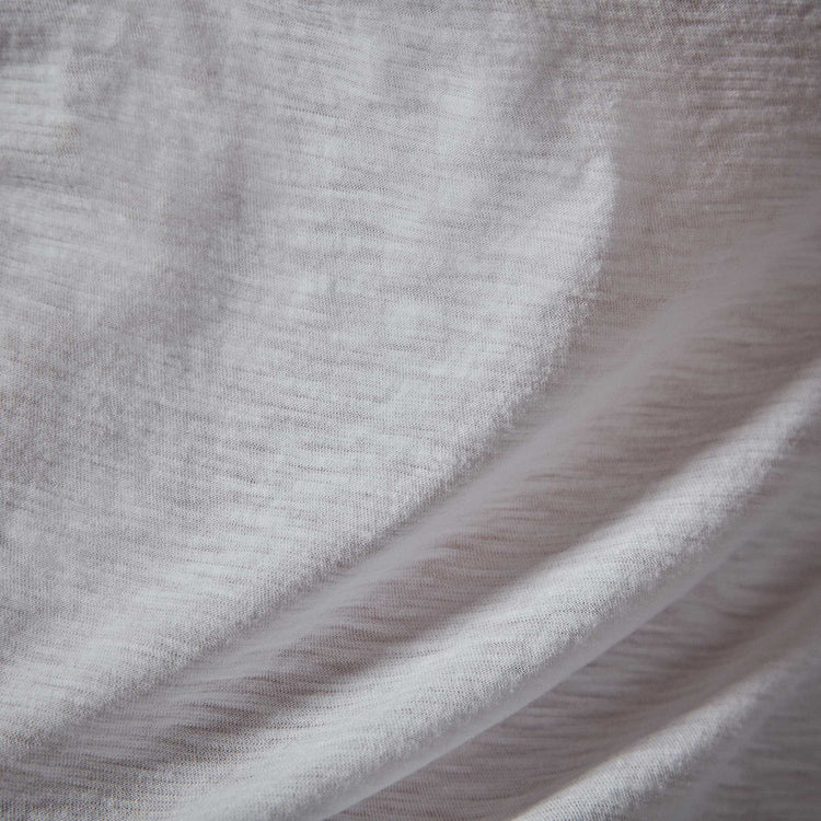 Sheer Slub Long Sleeve Crew - White | James Perse Los Angeles