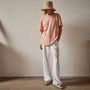 Crepe Jersey Overiszed Short Sleeve Crew in Spritz Pigment | James Perse Los Angeles 
