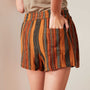 Vintage Striped Short In Amber Stripe | James Perse Los Angeles