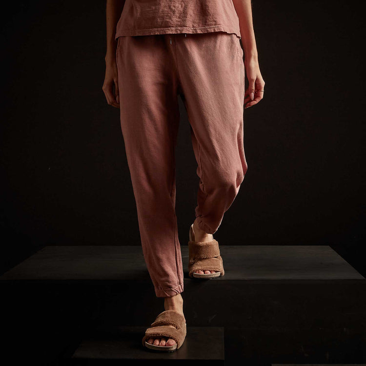 Vintage French Terry Relaxed Sweatpant - Old Rose Pigment | James Perse Los Angeles