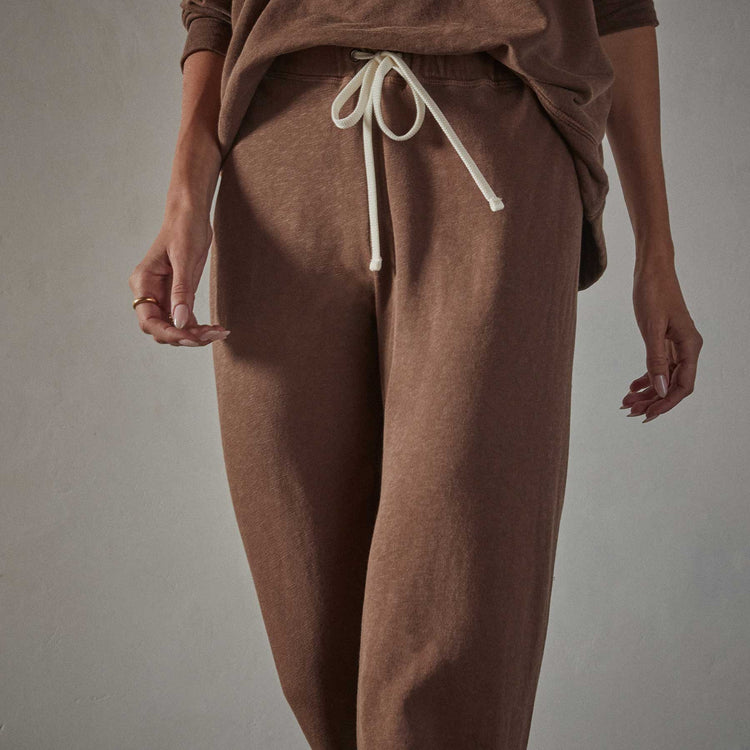 Vintage French Terry Cutoff  Sweatpant - Malt Pigment | James Perse Los Angeles