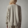 Vintage French Terry Relaxed Sweatshirt in String Pigment | James Perse Los Angeles