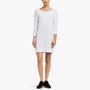 Raglan Sweatshirt Dress in White | James Perse Los Angeles
