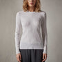 Carmel Sweater in White | James Perse Los Angeles 
