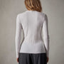 Carmel Sweater in White | James Perse Los Angeles 