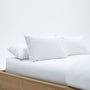 Set Of 2 King Brushed Jersey Shams In White | James Perse Los Angeles