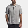 Short Sleeve Linen Shirt In Charcoal | James Perse Los Angeles