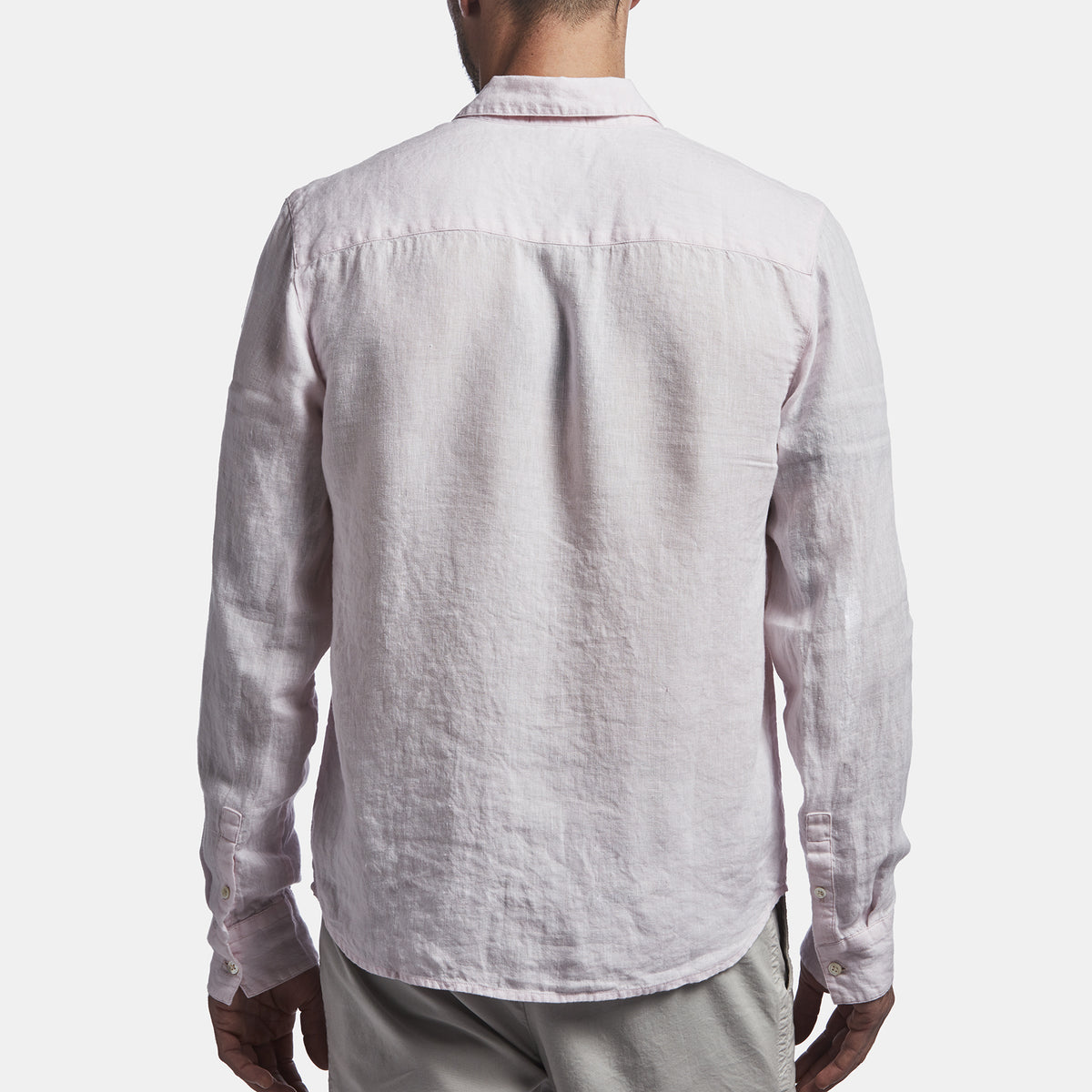 Long Sleeve Linen Pocket Shirt  In Rosie | James Perse Los Angeles